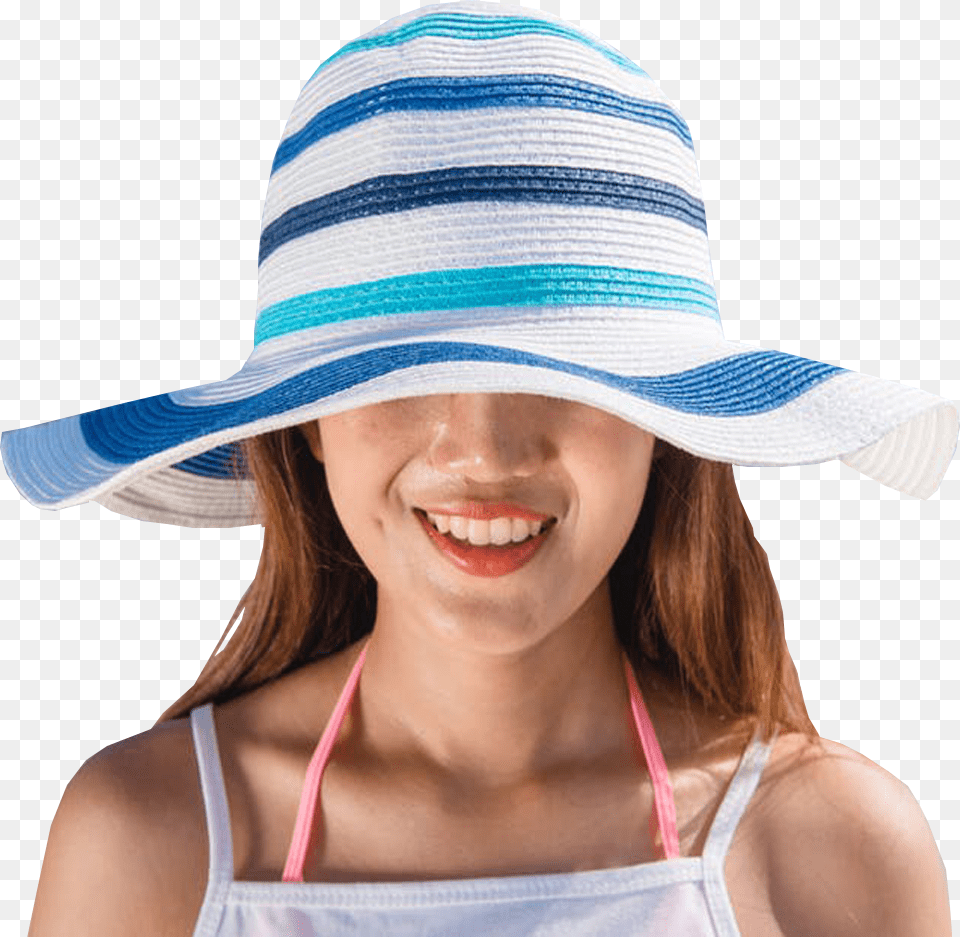 Wearing Summer Hat Girl With Hat, Clothing, Sun Hat, Beachwear, Adult Free Png
