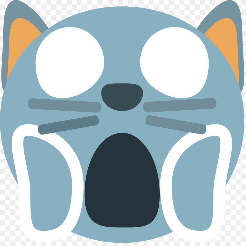 Weary Cat Emoji Clipart, Disk, Helmet Free Png Download