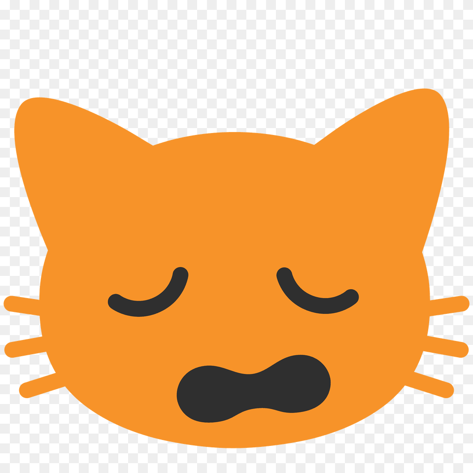 Weary Cat Emoji Clipart, Animal, Mammal, Pet, Fish Free Png