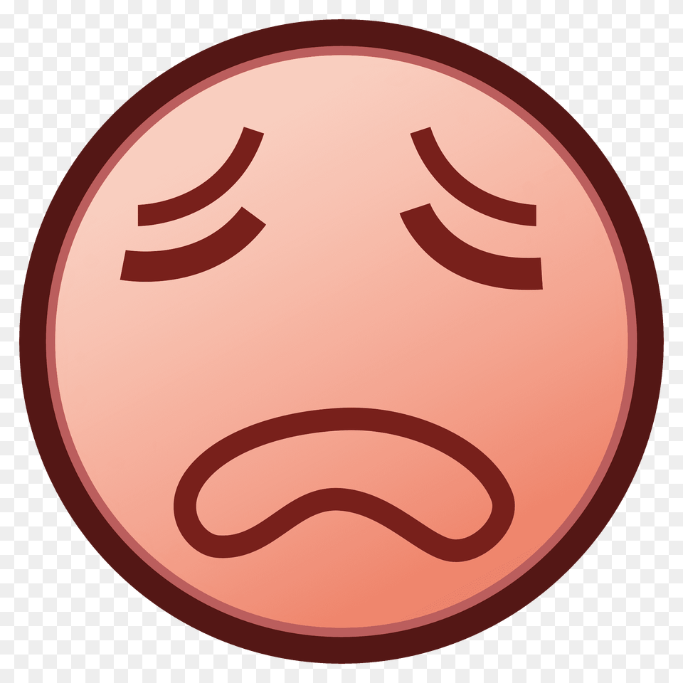 Weary Face Emoji Clipart, Head, Person, Badge, Logo Free Png Download