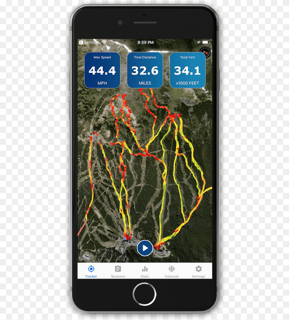 Weather App Ski Tracker Snow Forecast Smartphone, Electronics, Mobile Phone, Phone, Outdoors Free Png Download