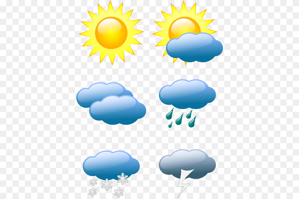 Weather Clipart Black And White Weather Clipart, Nature, Outdoors, Sky, Sun Free Png Download