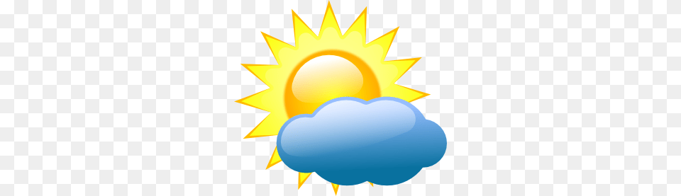 Weather Clipart Cloudy With Rain, Sun, Sky, Outdoors, Nature Free Png Download