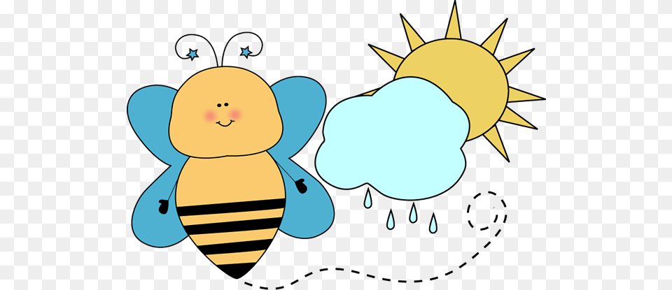 Weather Cliparts, Animal, Invertebrate, Insect, Honey Bee Free Png Download