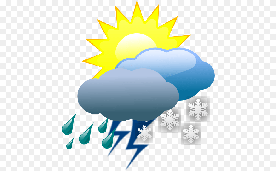 Weather Forecasting Symbol Clip Art Weather Clipart Transparent Background, Outdoors, Graphics, Nature, Snow Free Png