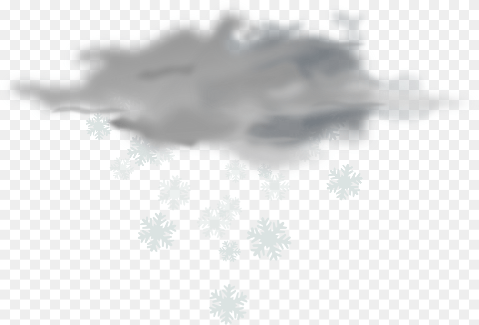 Weather Icon Big Image Snow Cloud Transparent Background, Nature, Outdoors, Snowflake, Animal Png