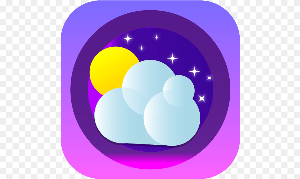 Weather Icon Dribbble Circle, Sphere, Purple, Outdoors, Night Png Image