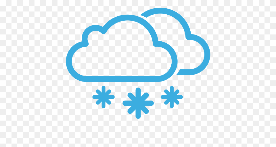 Weather Icon Small To Moderate Snow Snow In Cloudy Weather, Nature, Outdoors Free Png Download