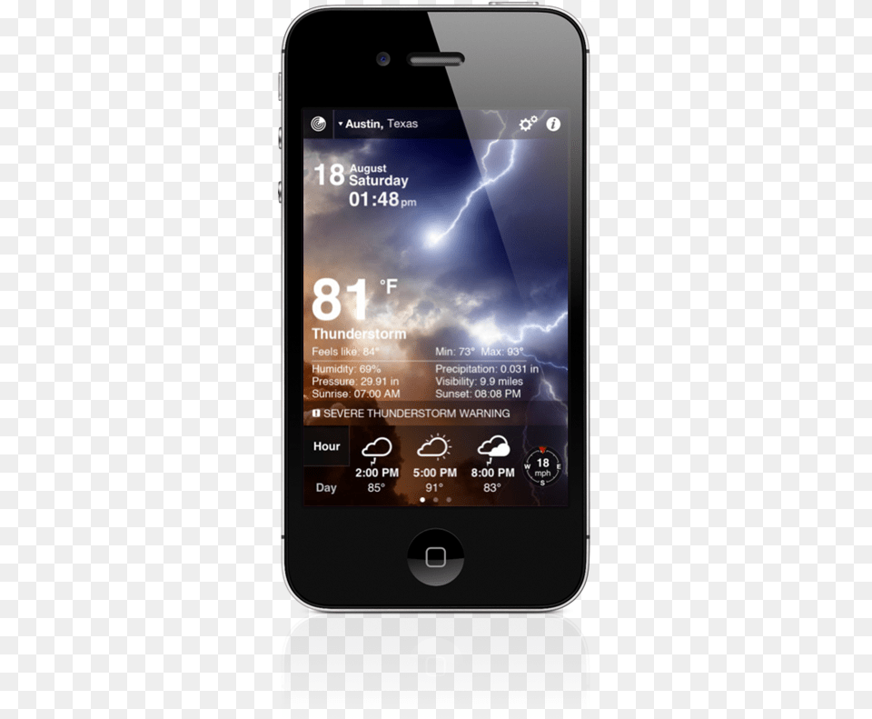Weather Live For Ios Is All You Could Want From A Iphone 4, Electronics, Mobile Phone, Phone Png