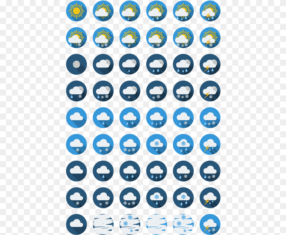 Weather Round Icons Transparent Background Weather Icons, Logo, Pattern Png Image