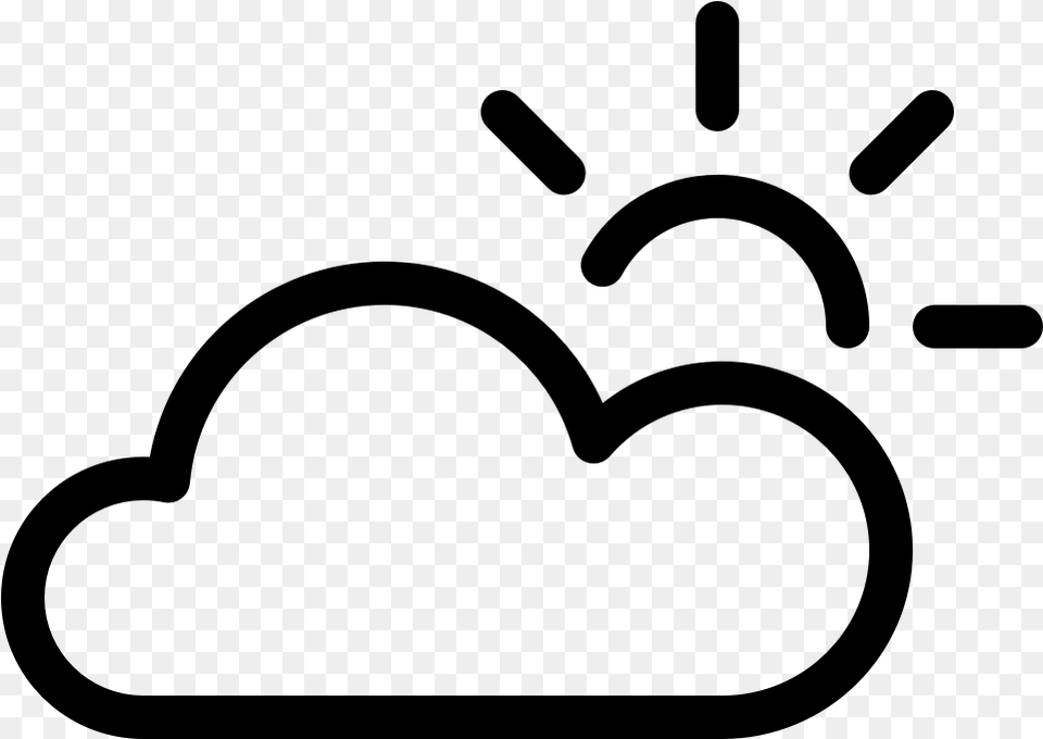 Weather Sun Cloud Coucher De Soleil Symbole, Gray Free Png