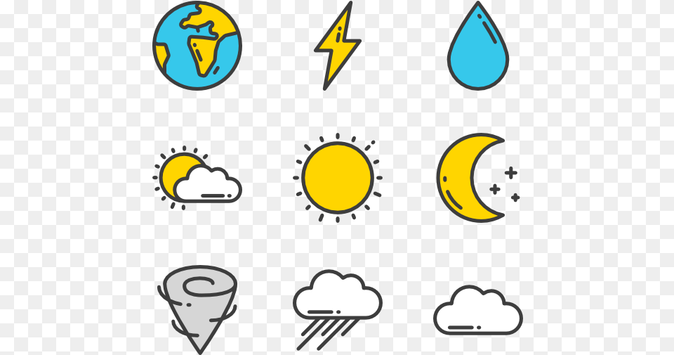 Weather Symbols Cartoon Transparent, Outdoors, Nature Free Png