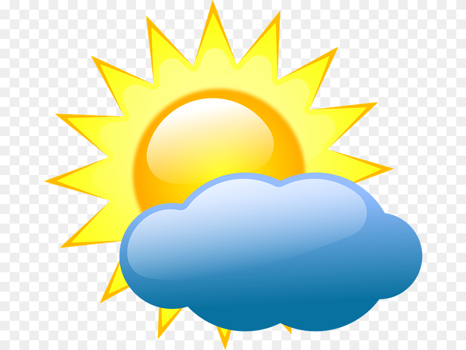 Weather Symbols Partly Cloudy, Nature, Outdoors, Sky, Sun Free Png Download