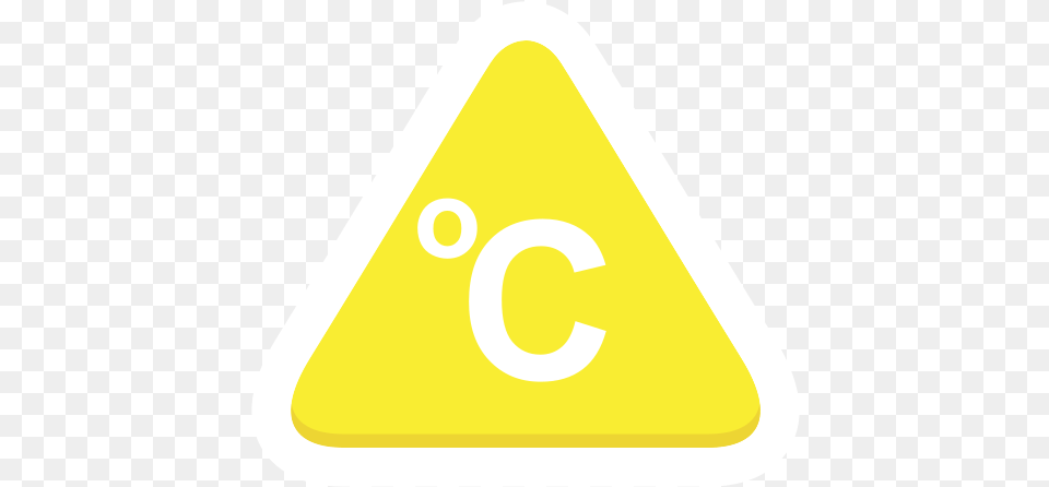 Weather Temperature Degrees Celsius Dot, Sign, Symbol, Triangle, Road Sign Free Png Download