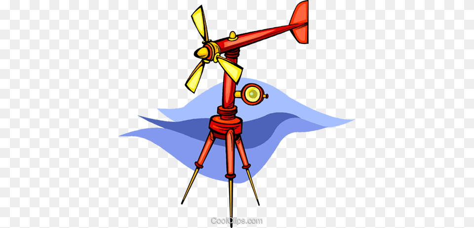 Weather Vain Royalty Vector Clip Art Illustration, Engine, Machine, Motor, Tripod Free Png