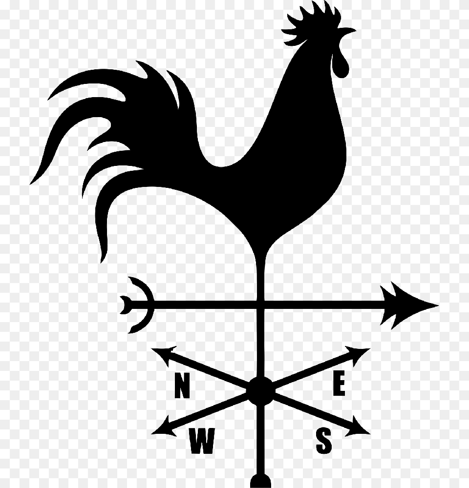 Weather Vane Royalty Clip Art Rooster Weather Vane Clipart, Silhouette, Stencil, Symbol Png