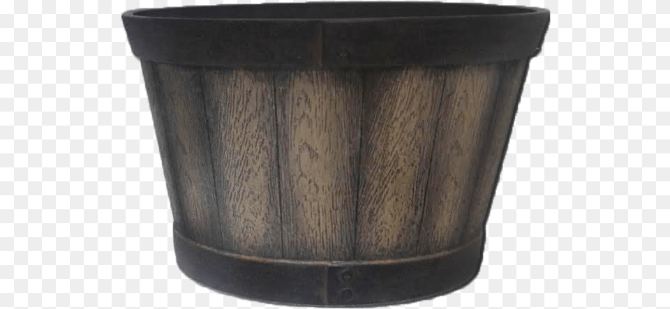 Weathered Oak Plastic Whiskey Barrel Flowerpot, Bucket, Hot Tub, Tub Free Transparent Png