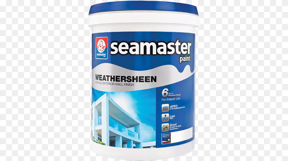 Weathersheen Acrylic Exterior Wall Finish 8900g Seamaster Paint, Dessert, Food, Yogurt, Paint Container Free Transparent Png