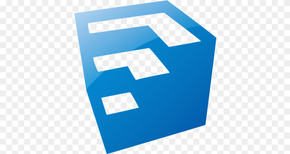 Web 2 Blue Google Sketchup Icon Black Sketchup Logo, Mailbox, Box Free Transparent Png