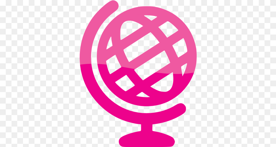 Web 2 Deep Pink Globe 3 Icon Icon Globe Blue, Astronomy, Outer Space, Planet Free Png Download