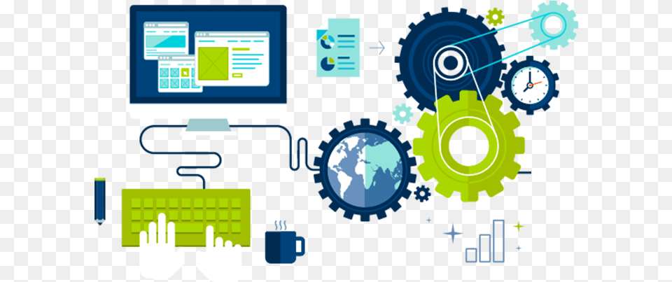 Web Application Development Automation Process, Computer Hardware, Electronics, Hardware, Computer Free Png Download