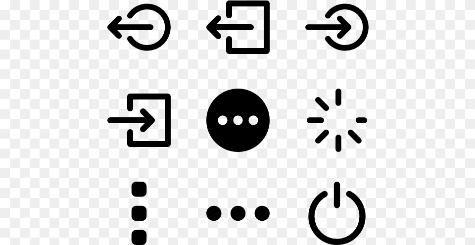 Web Button Compilation Hamburger Menu Icons, Gray Png Image