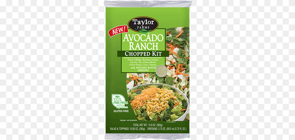 Web Chopped Salad Avocado Ranch, Advertisement, Poster, Food, Pasta Free Png