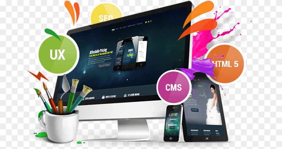 Web Design, Mobile Phone, Electronics, Phone, Computer Hardware Free Png Download