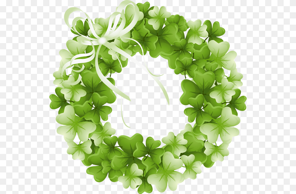 Web Design Clip Art Background St Patricks Day Clipart, Green, Plant, Wreath Free Transparent Png
