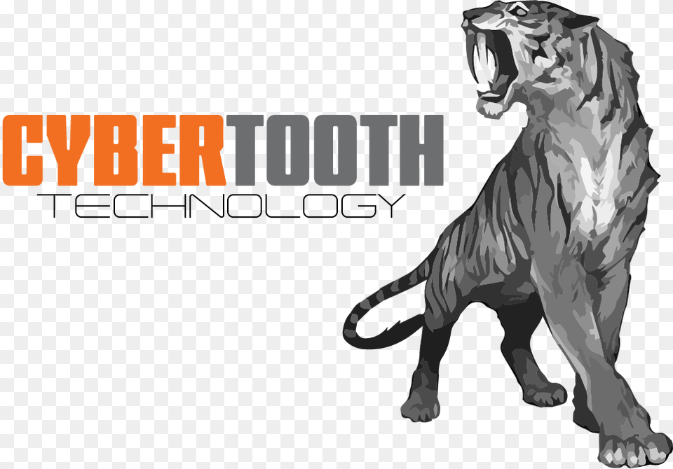 Web Design Computer Repair Saber Toothed Tiger Art, Adult, Male, Man, Person Png Image