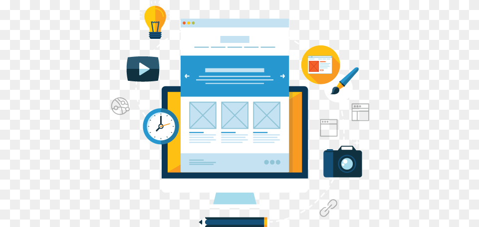 Web Design Images Illustration In, Computer, Electronics, Pc, File Free Transparent Png