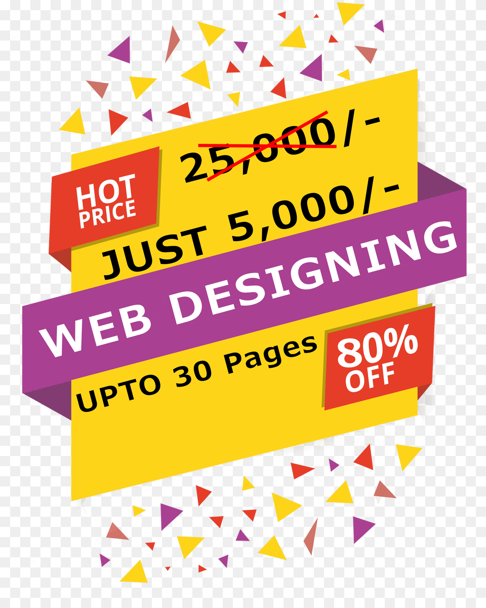 Web Design Special Offers, Advertisement, Paper, Poster, Confetti Png