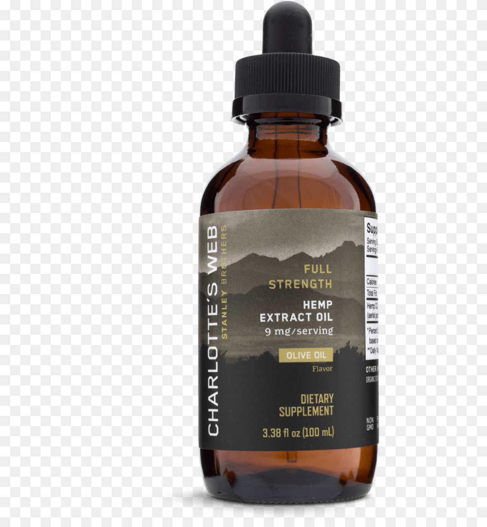 Web Full Strength Unflavored Hemp Extract Charlotte39s Web Cbd, Bottle, Alcohol, Beer, Beverage Free Png Download