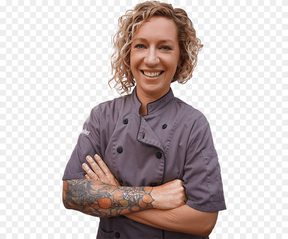 Web Heather Chef, Person, Tattoo, Skin, Smile Free Transparent Png