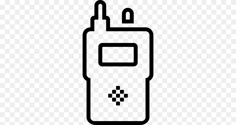 Web Icon Walkie Talkie Technology Communication Icon With, Gray Png