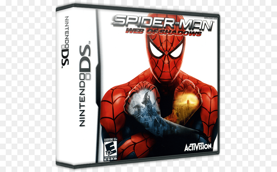 Web Of Shadows Spider Man Web Of Shadows Nds, Advertisement, Adult, Person, Male Free Transparent Png