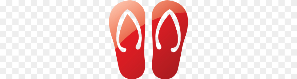 Web Ruby Red Flip Flop Icon, Clothing, Flip-flop, Footwear Free Transparent Png