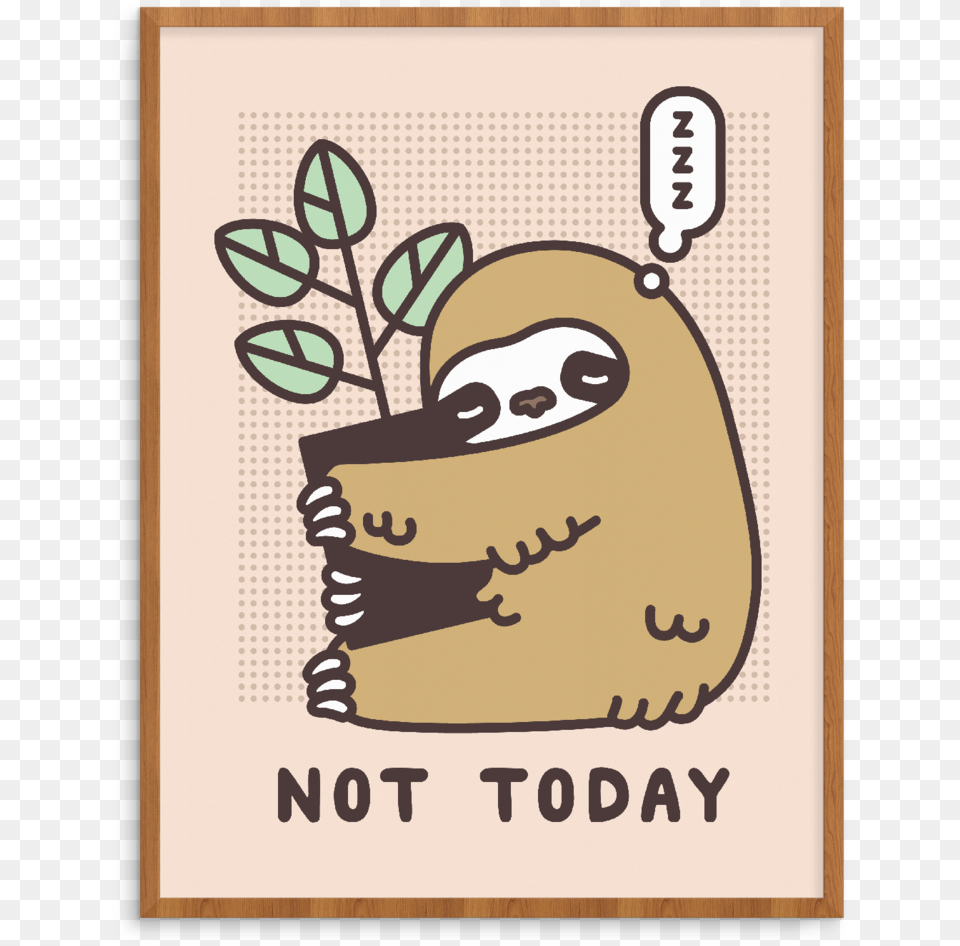 Web Site Mock Ups Big Not Today Sloth Not Today Sloth Stickers, Bag, Brush, Device, Tool Free Png Download