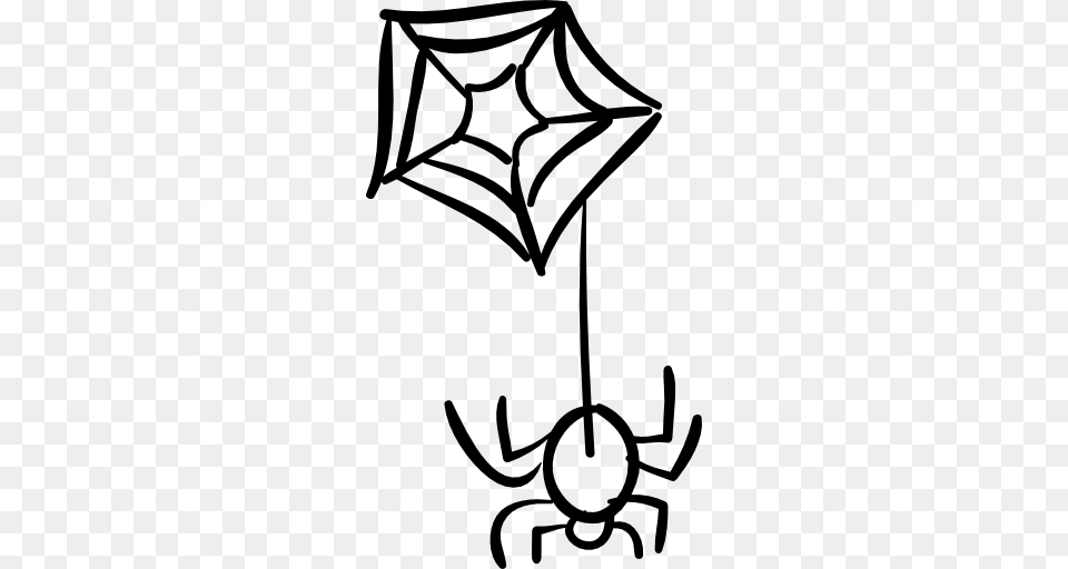 Web Spider Web Spider Hanging Animals Arachnid Scary, Gray Free Png Download