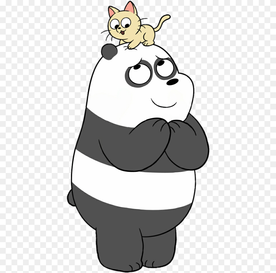 Webarebears Panda Cat Cartoon, Person, Face, Head Free Png Download