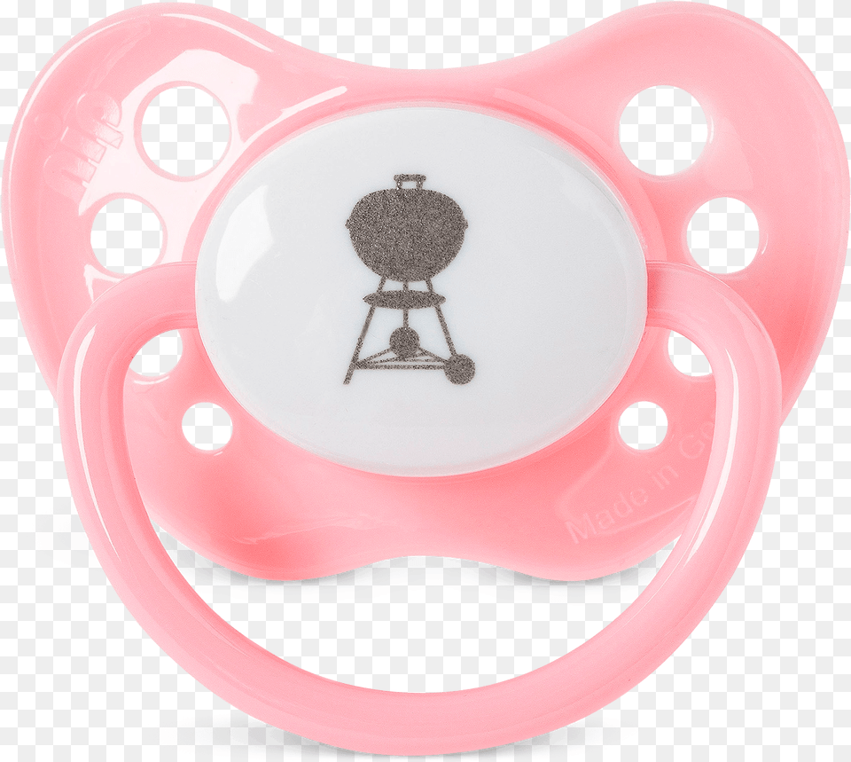 Weber Baby Pacifier Pink White With Bag Pacifier Transparent, Rattle, Toy Free Png Download