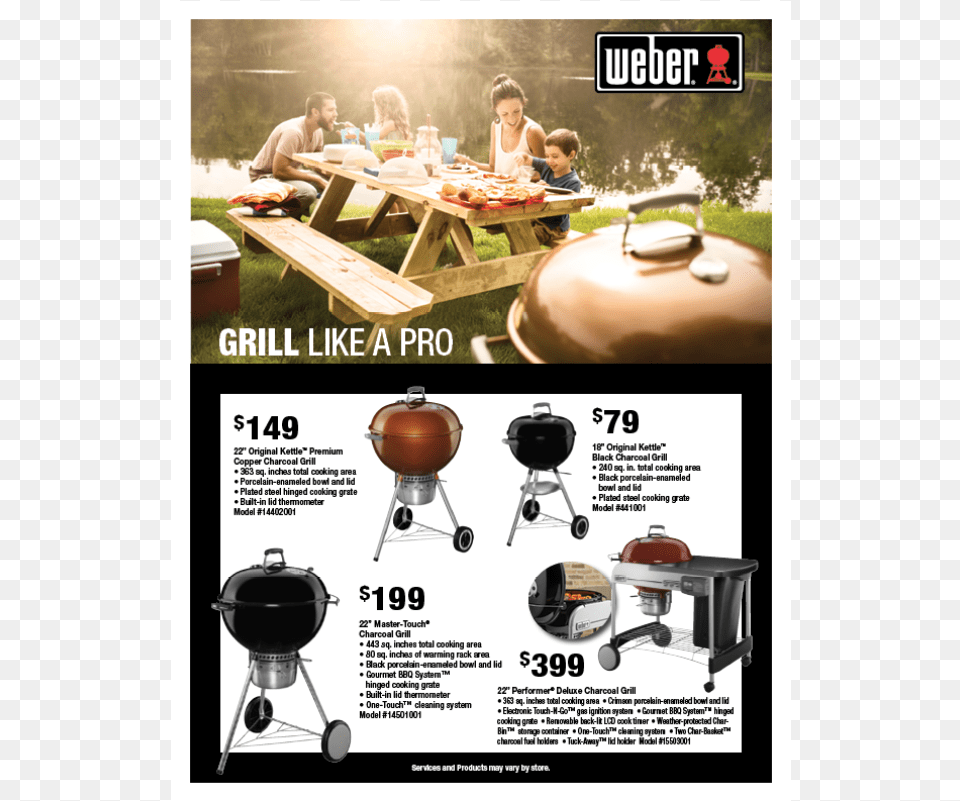 Weber Flyer Frontside B Weber Performer Deluxe Charcoal Grill, Food, Bbq, Grilling, Cooking Png Image