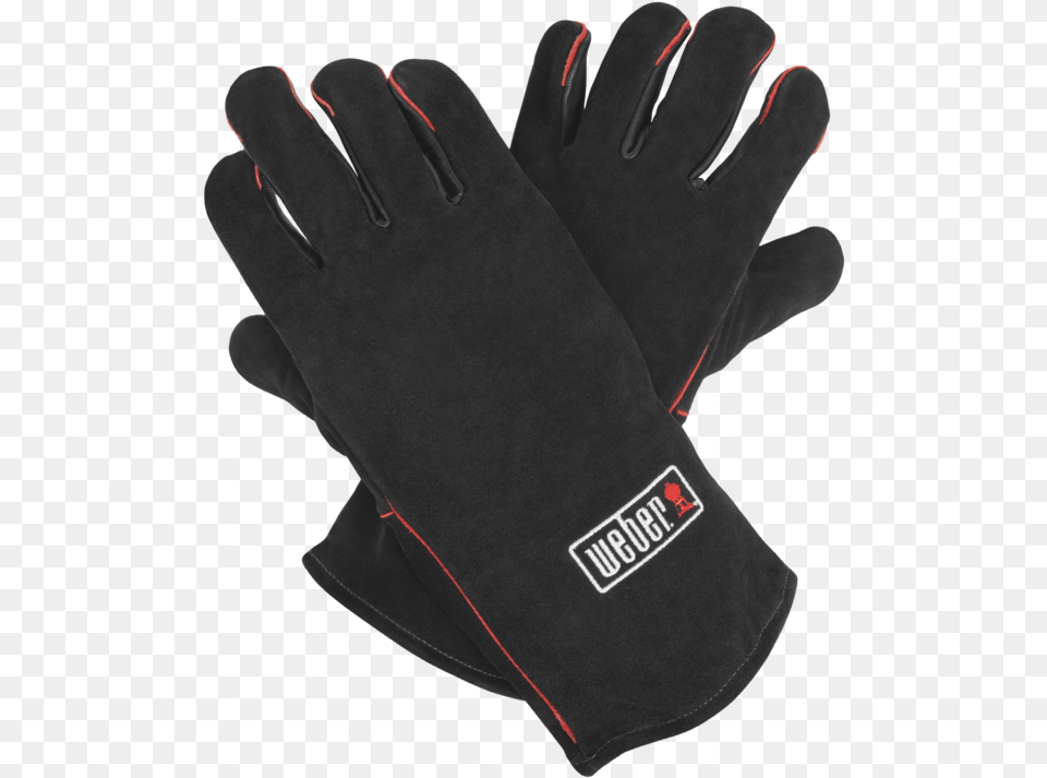 Weber Leather Glove Black Forestry Protective Gear Weber Clothing, Baseball, Baseball Glove, Sport Png