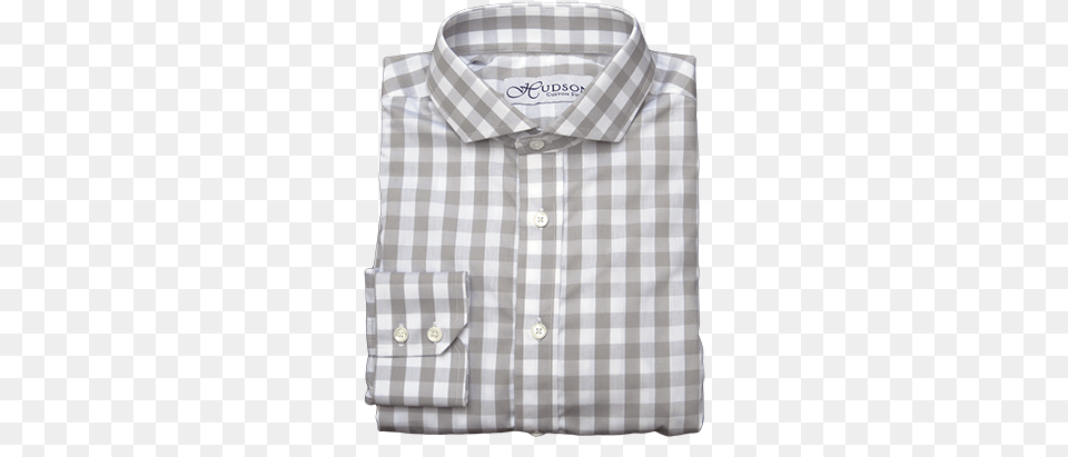 Webshirt 180rj026 Gingham Grey Shirt, Clothing, Dress Shirt, Blouse Free Png