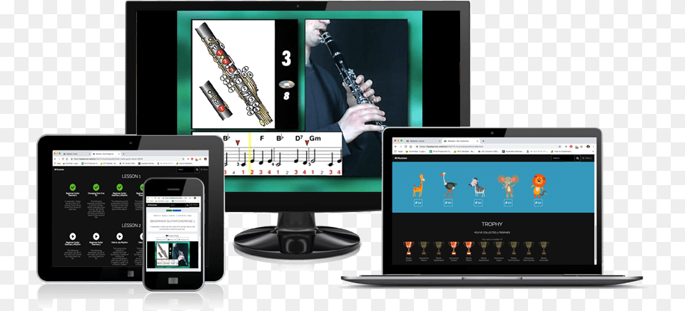 Website Clarinet Clarinet, Adult, Person, Pc, Man Png Image