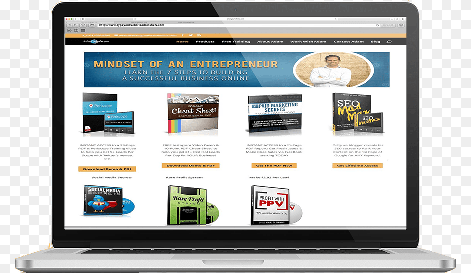 Website Design For Adam Gunderson Online In Owerri Online Advertising, File, Computer, Electronics, Pc Free Png Download