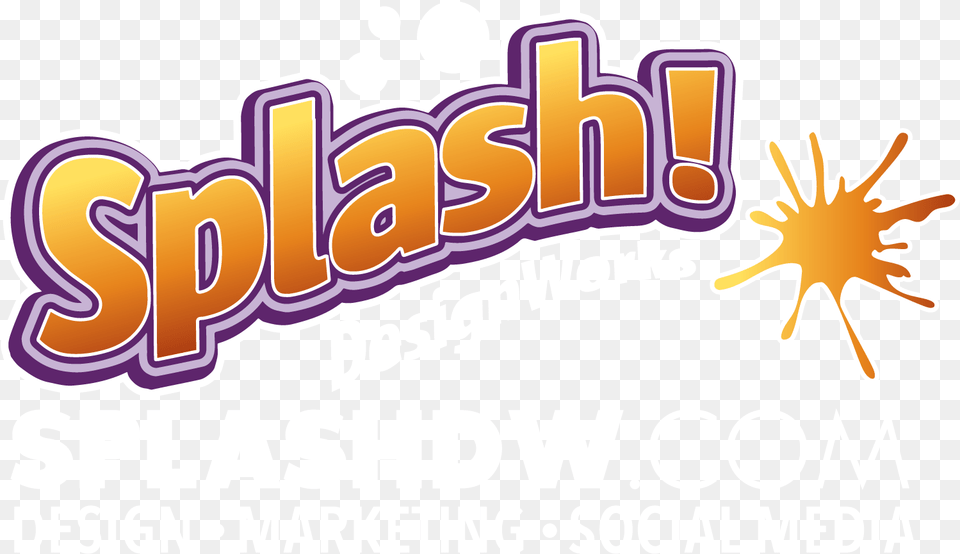 Website Designed By Splash Paintball Splat Transparent Orange Splat, Advertisement, Dynamite, Weapon, Poster Free Png