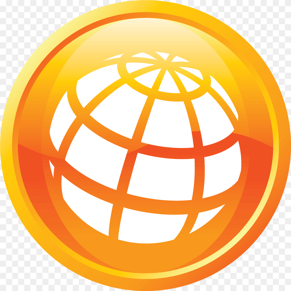 Website Icon Orange Clipart Icon Website Orange, Sphere, Astronomy, Outer Space, Planet Png