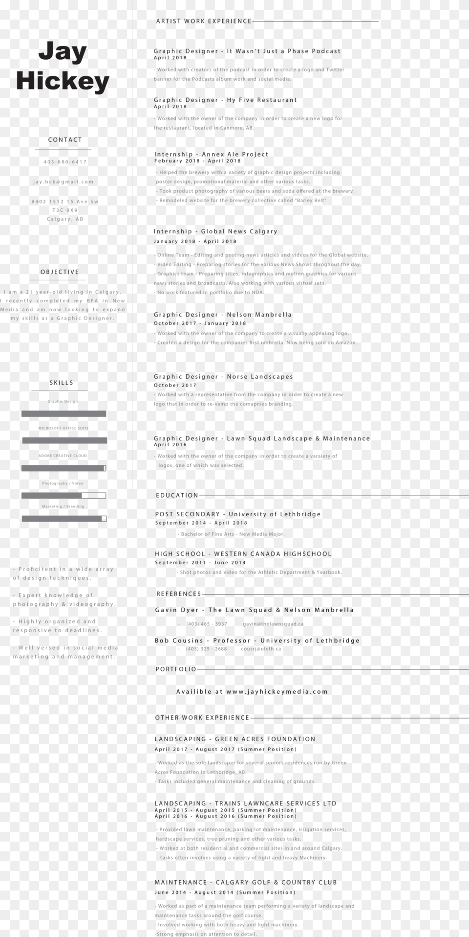 Website Resume Document, Page, Text, Menu Free Png