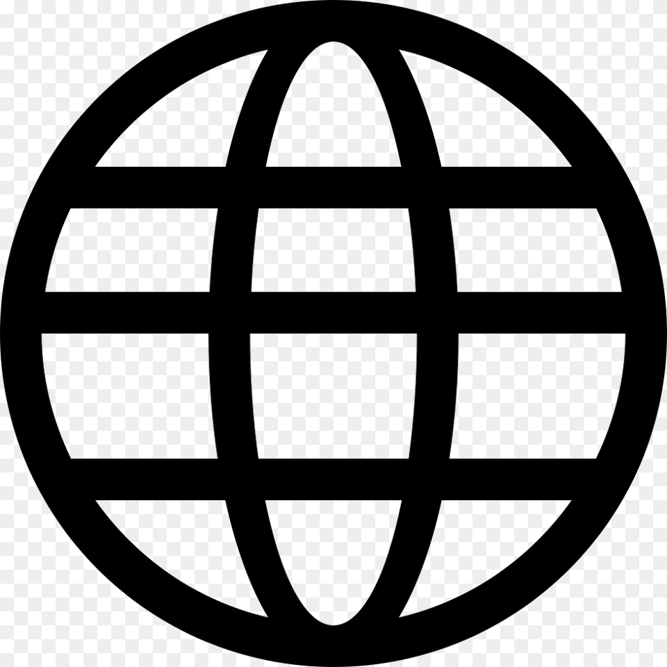 Website Svg Web Address Amp Clipart Globe Icon Black, Sphere, Logo Free Transparent Png